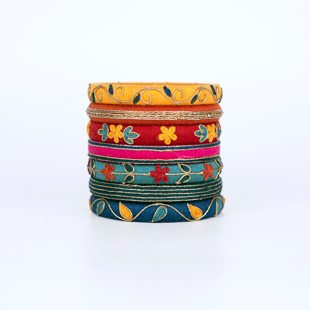 Desert Flower Bangle Set